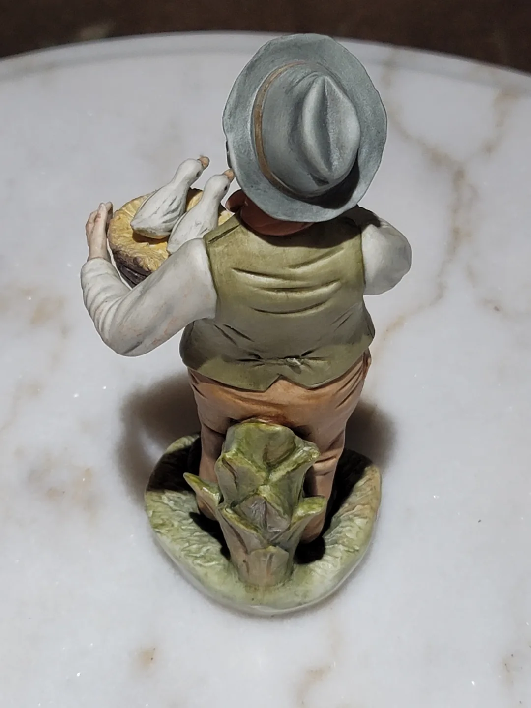 Vintage Porcelain Figurine of Man with Geese image indicator(2)