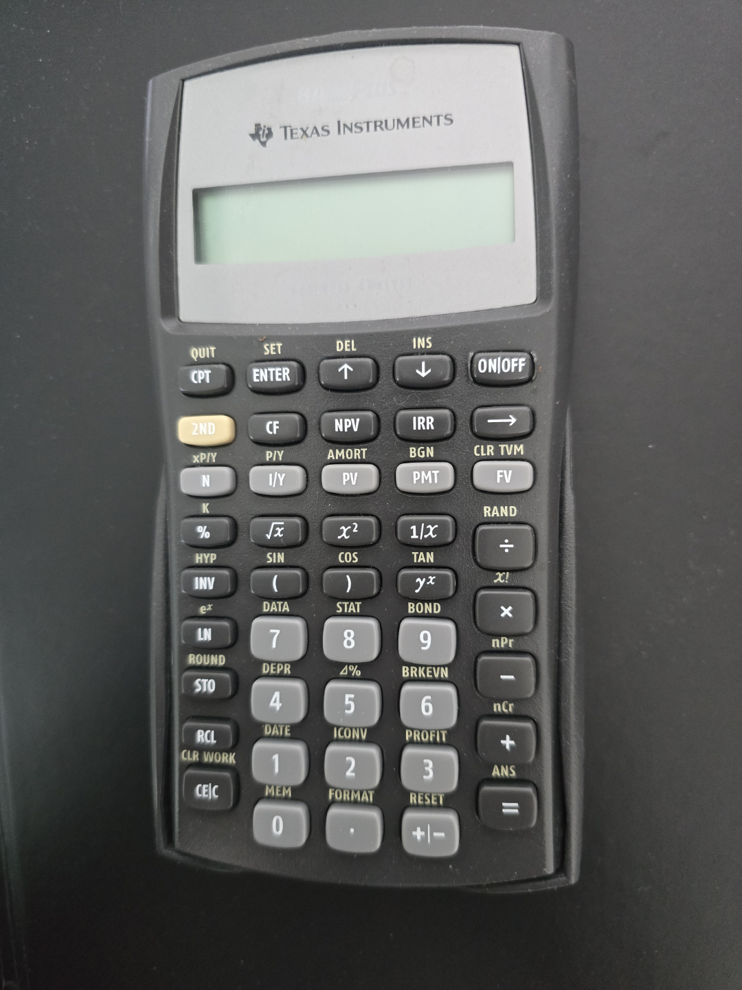 Texas Instruments Financial Calculator