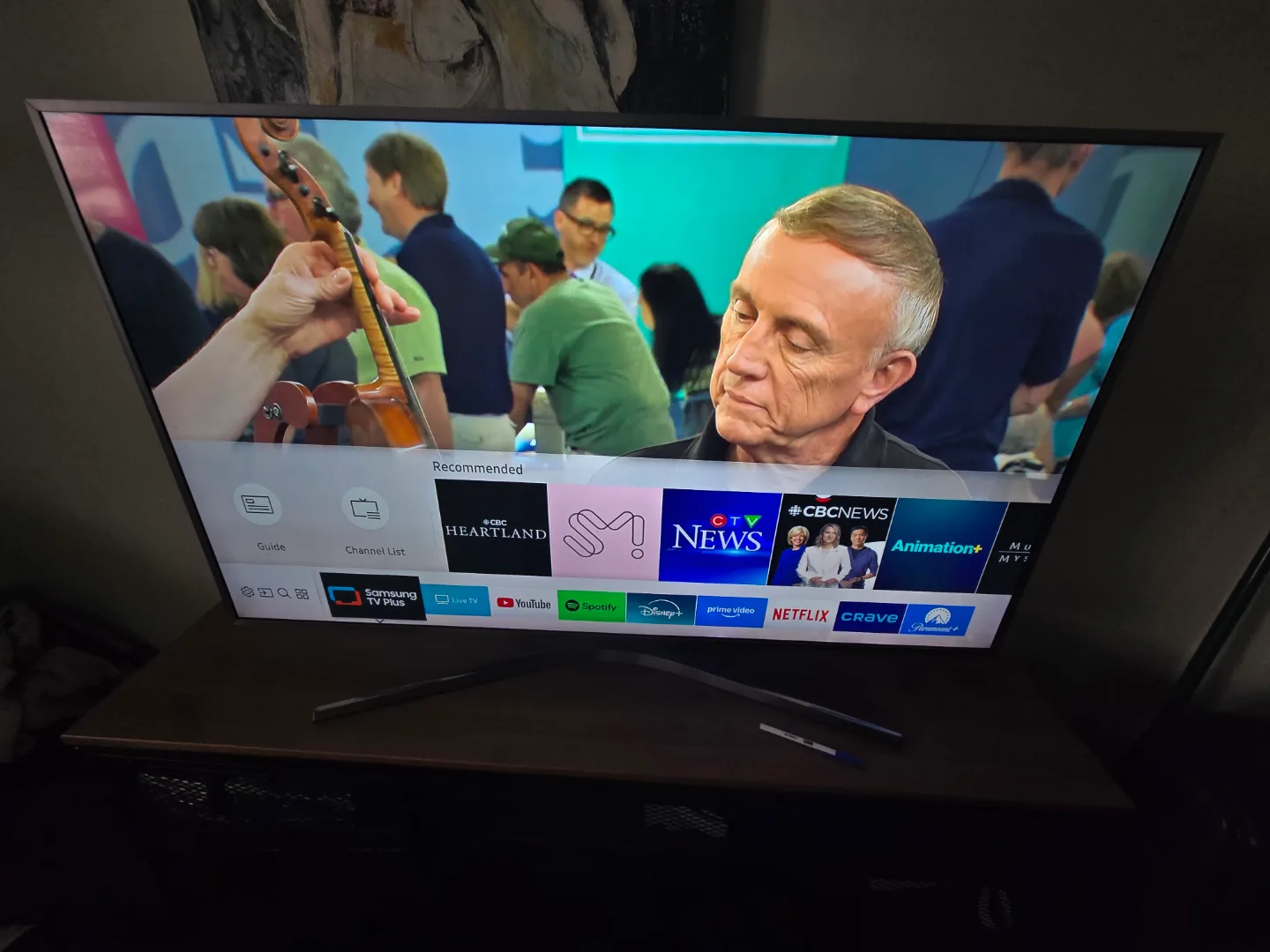 Samsung Smart TV 55 inch with remote thumbnail