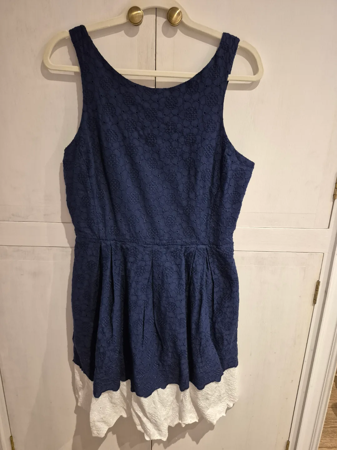 Tommy Hilfiger Eyelet Detail Summer Dress Size 10 thumbnail