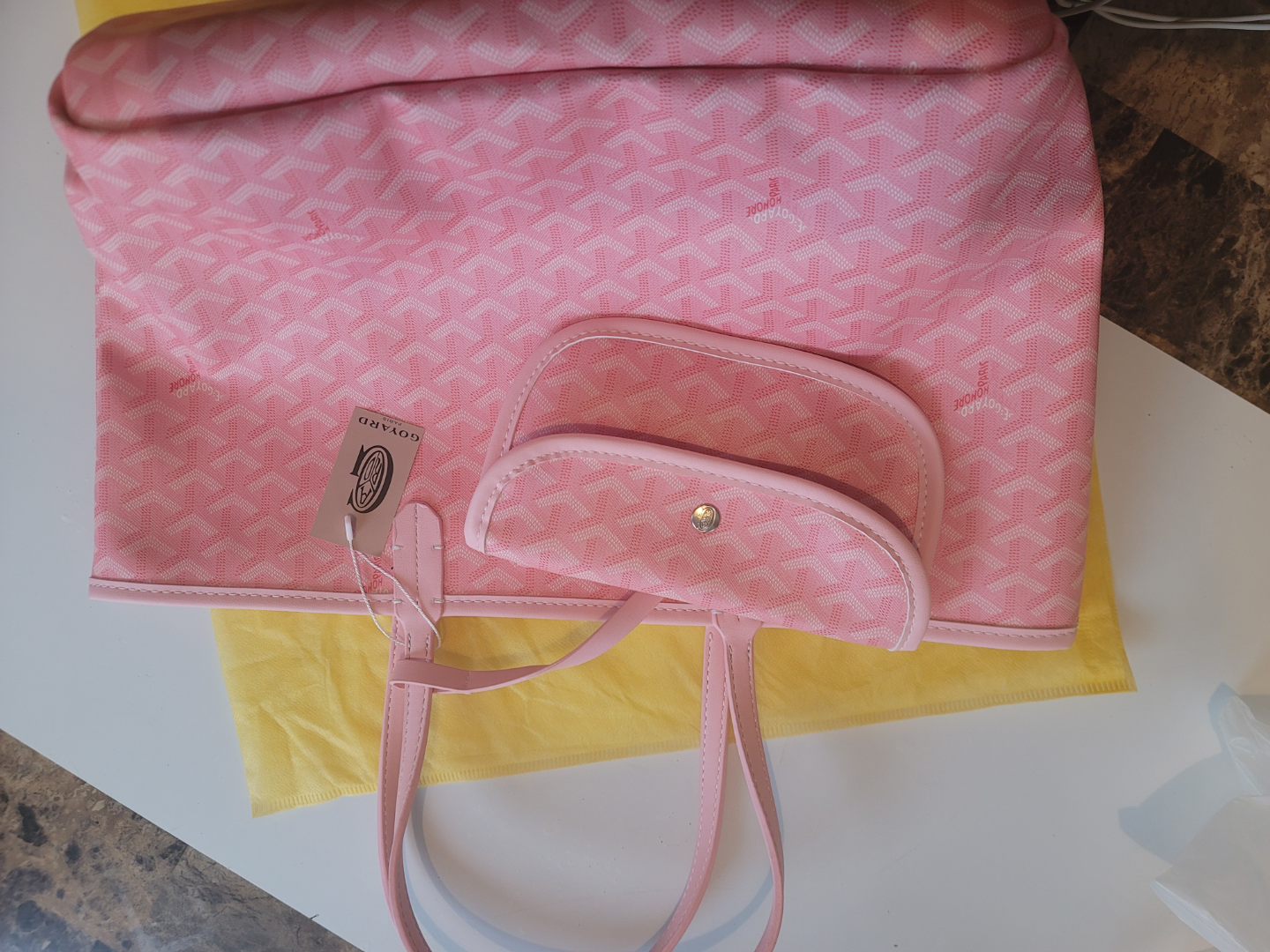 Pink Goyard Tote Bag - photo 2