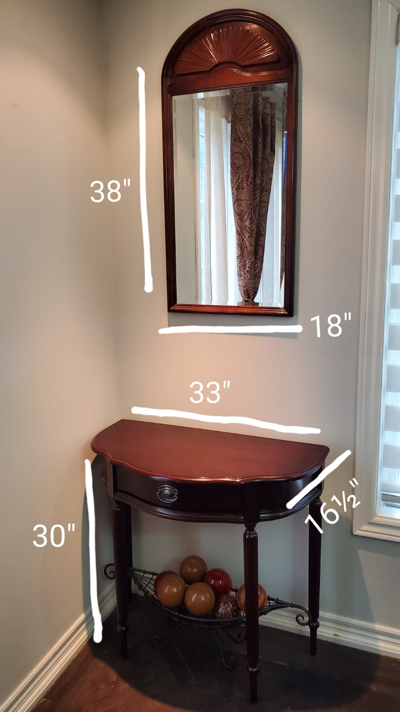 Bombay mirror and stand - photo 2