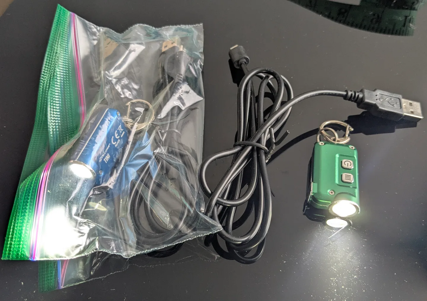 🏒FREE NITECORE TINI Keychain Flashlights - Blue & Green image indicator(2)