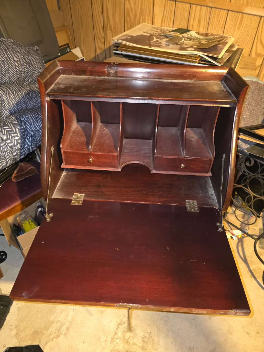 Vintage Wooden Secretary Desk thumbnail
