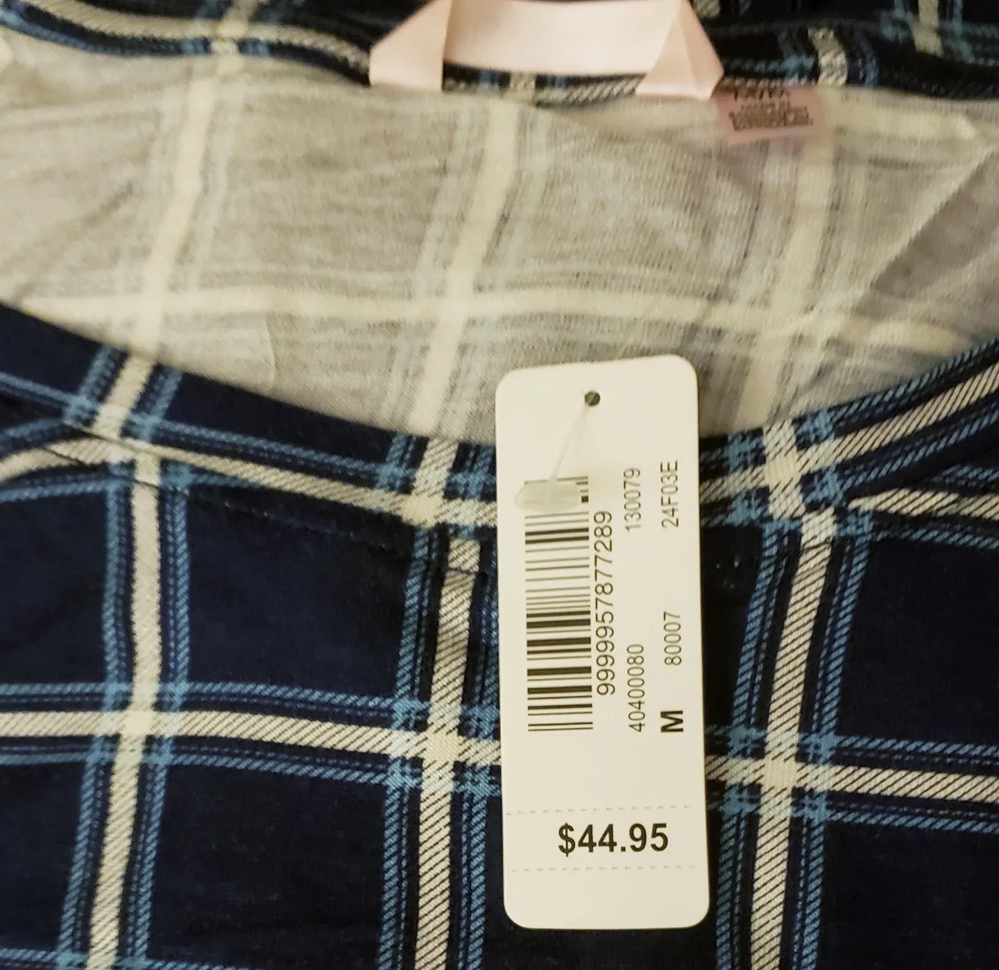 La Vie en Rose Blue Plaid  Pajama Set image indicator(2)