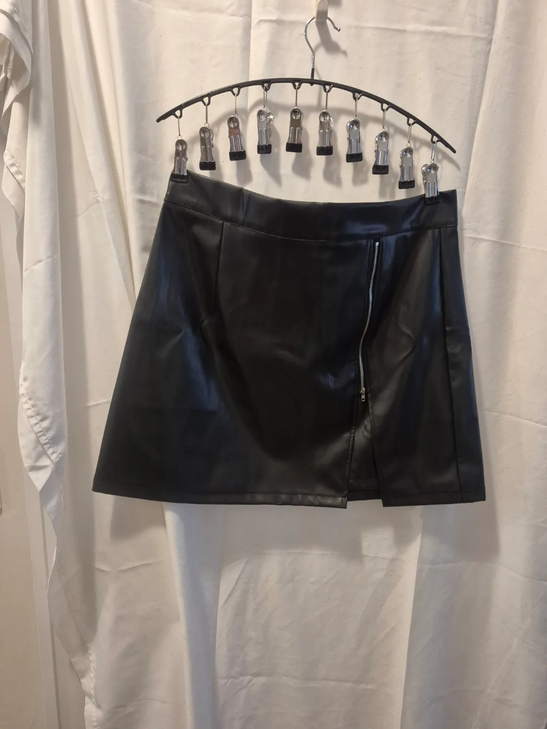 Black Faux Leather Mini Skirt thumbnail