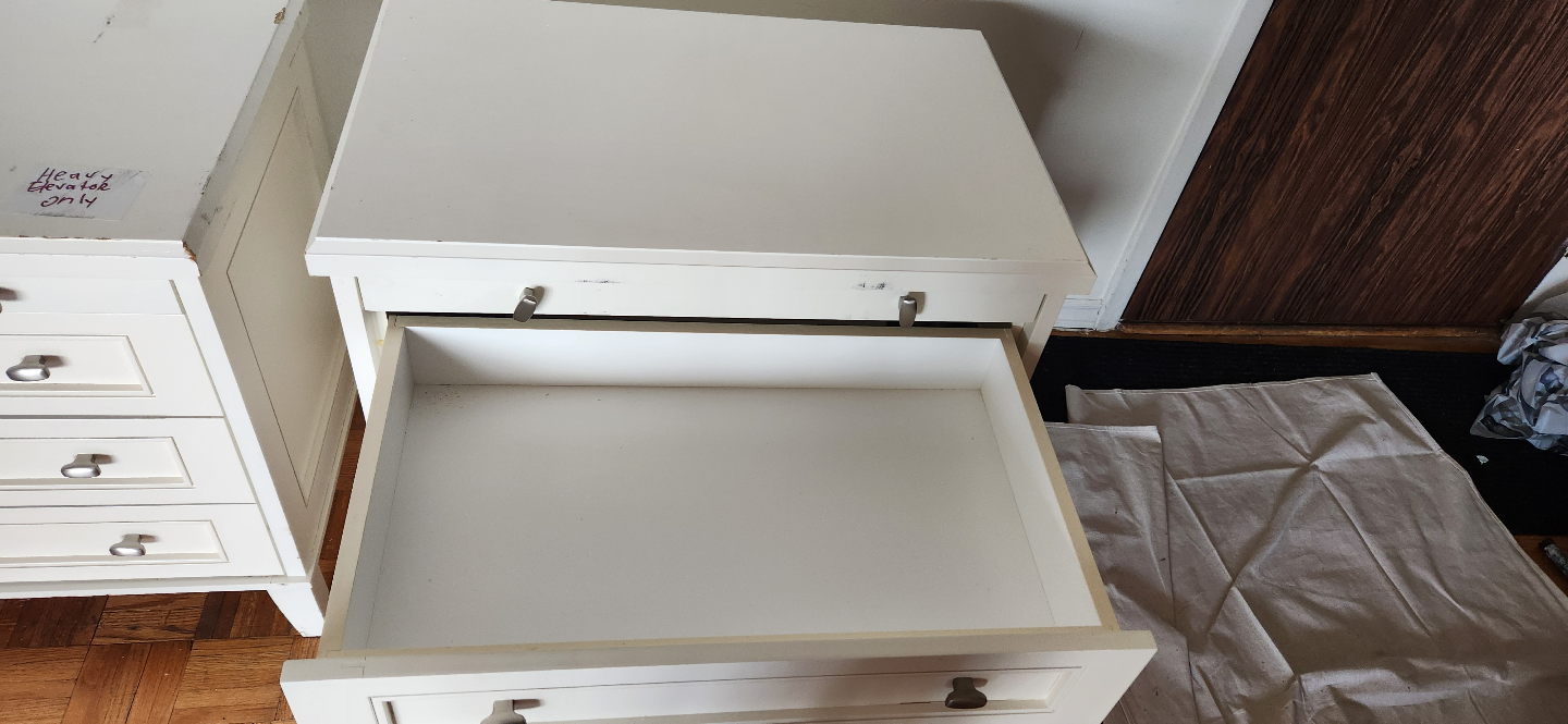 2 Pair of White Four-Drawer Chests - photo 3
