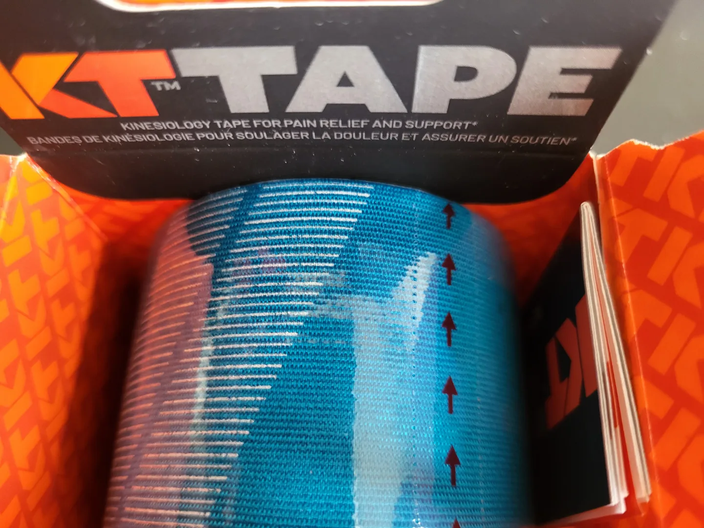 NEW! KT TAPE Pro Kinesiology Tape - Laser Blue - 20 Strips image indicator(2)