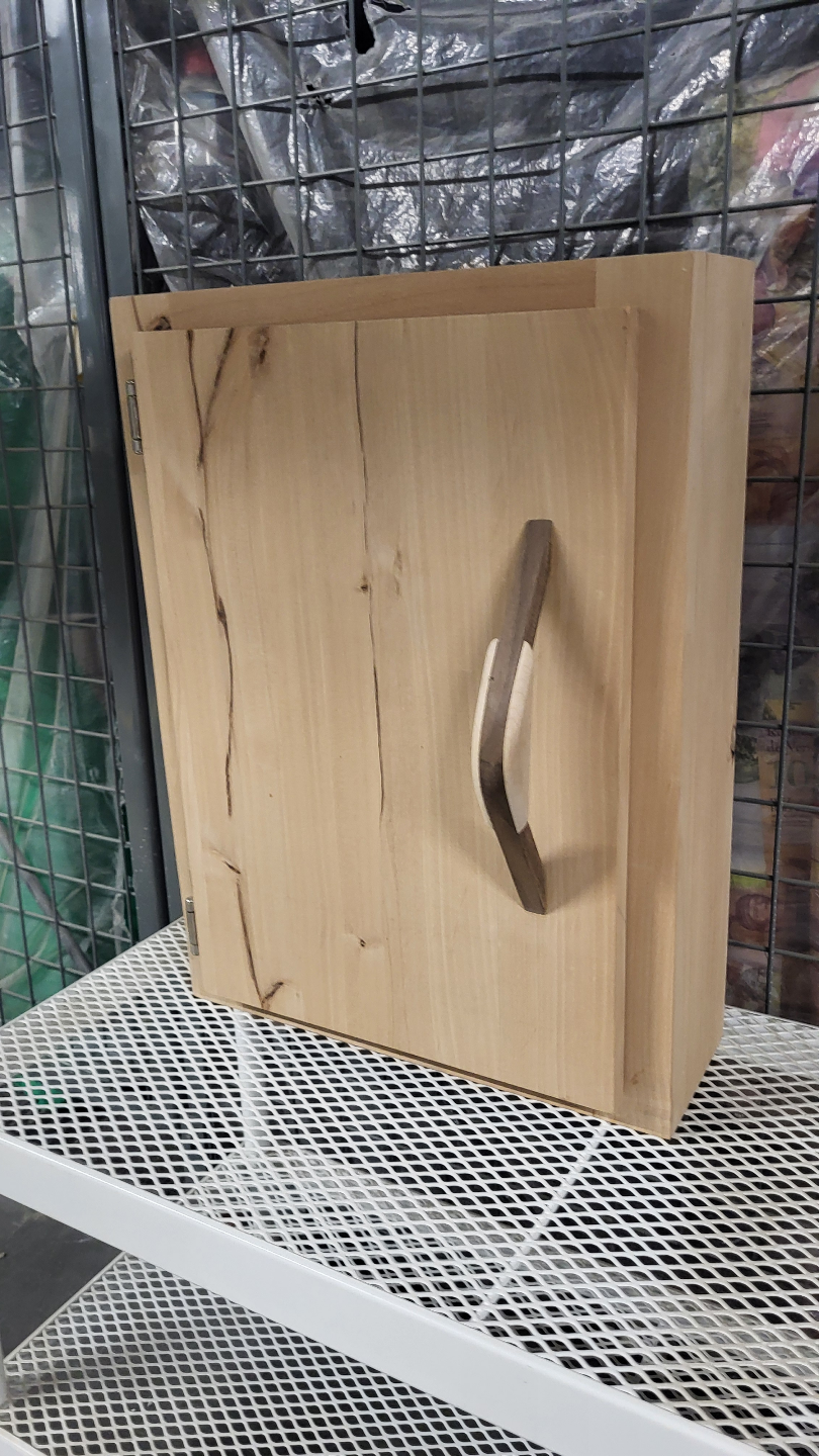 Solid Wood Wall Cabinet with Shelf - photo 2