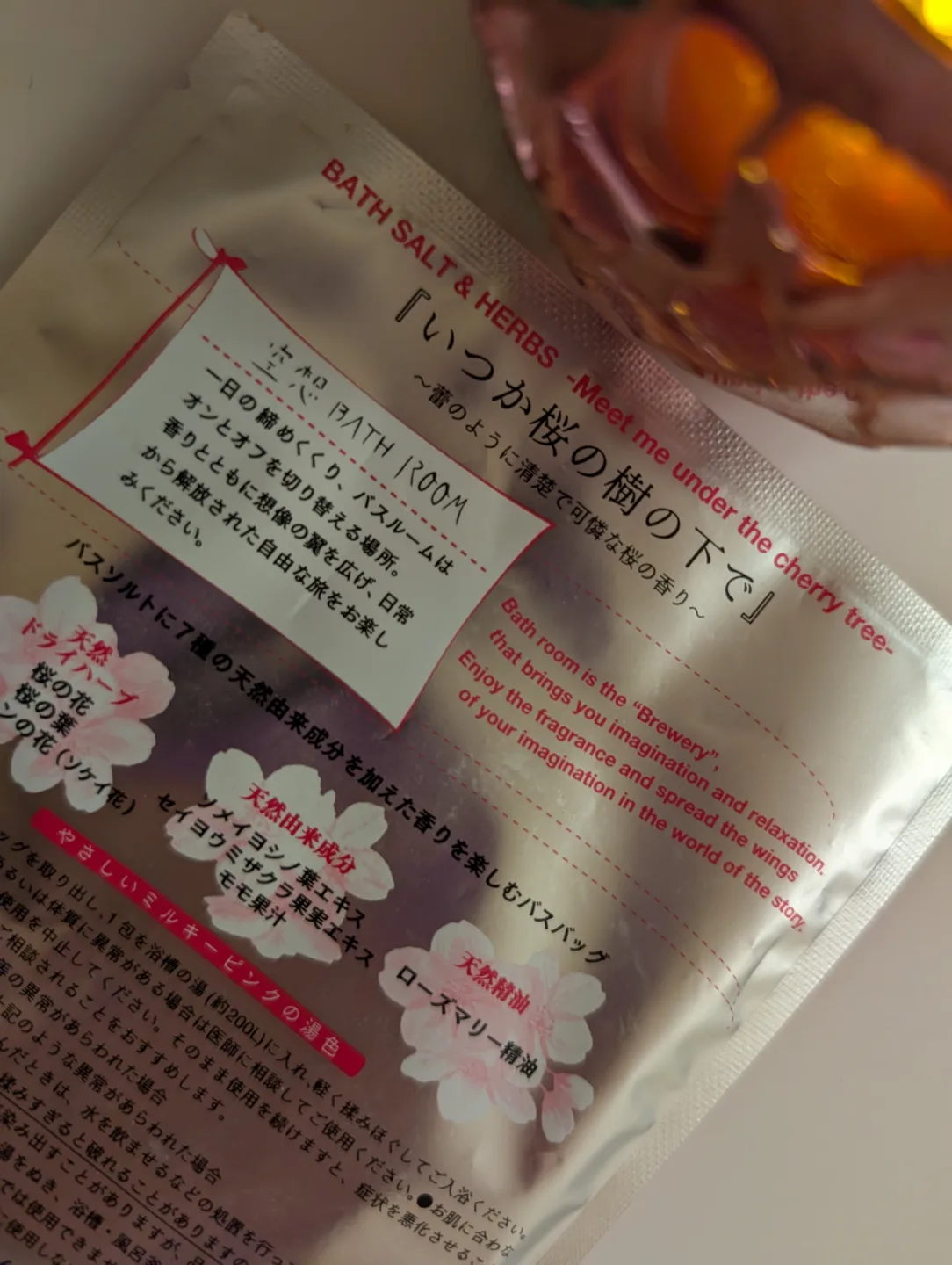 Charley Cherry Blossom Solt Bath Powder with herbs, flowers 🌸 image indicator(3)