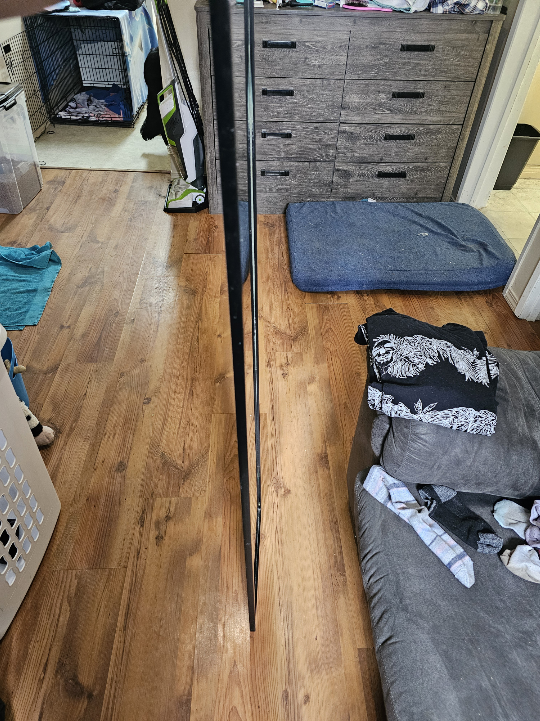 Full-Length Black Framed Mirror - photo 2