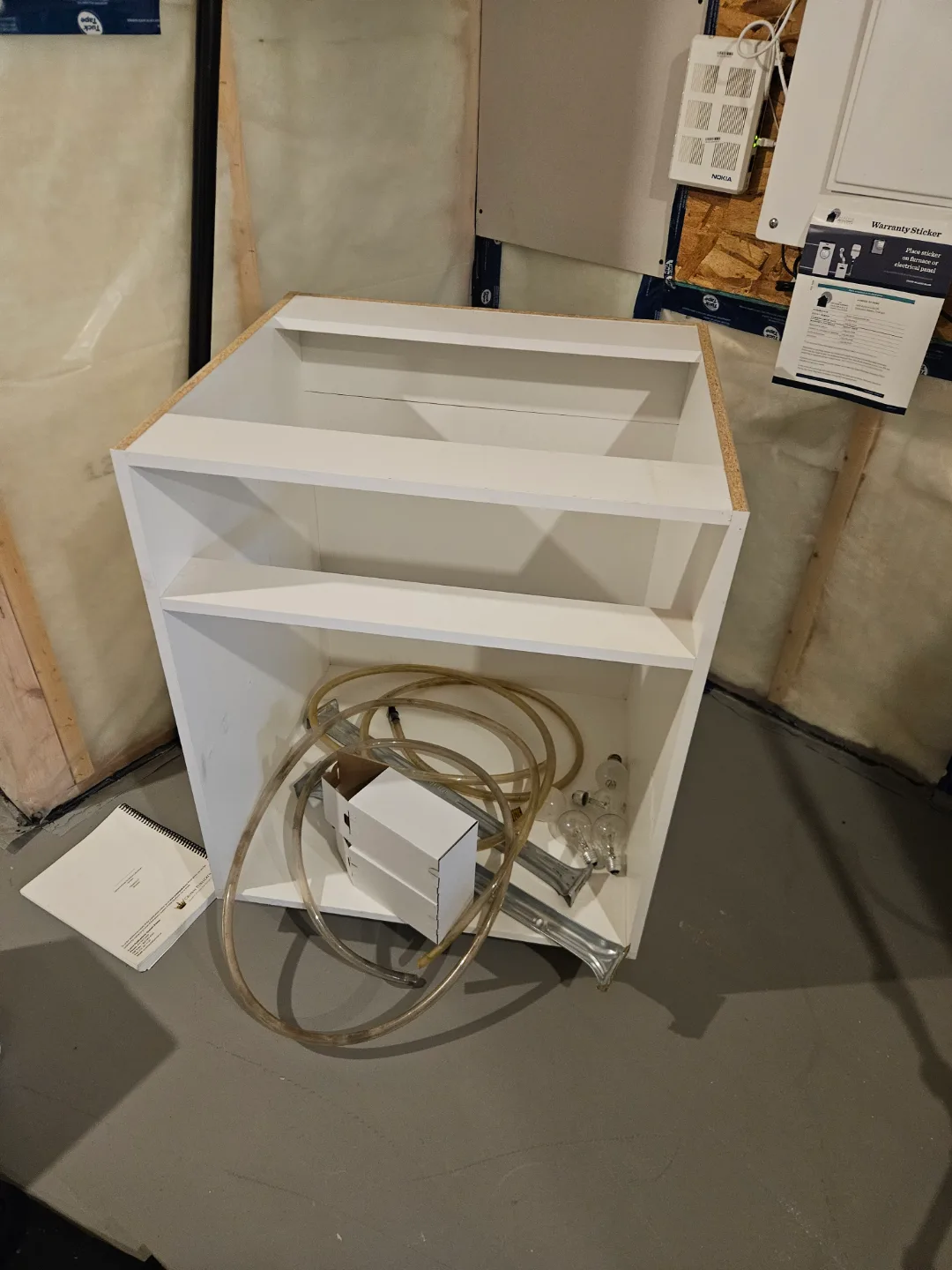 Unfinished White Kitchen Cabinet Base thumbnail
