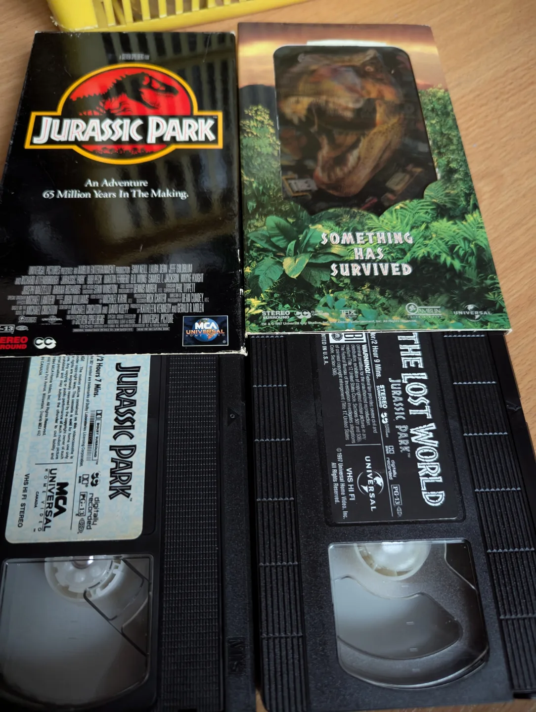 Jurassic Park & The Lost World VHS Tapes thumbnail