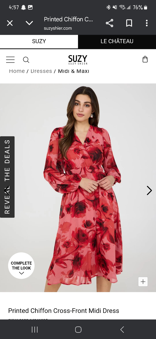 Suzy Shier Rose Floral Midi Dress - photo 2
