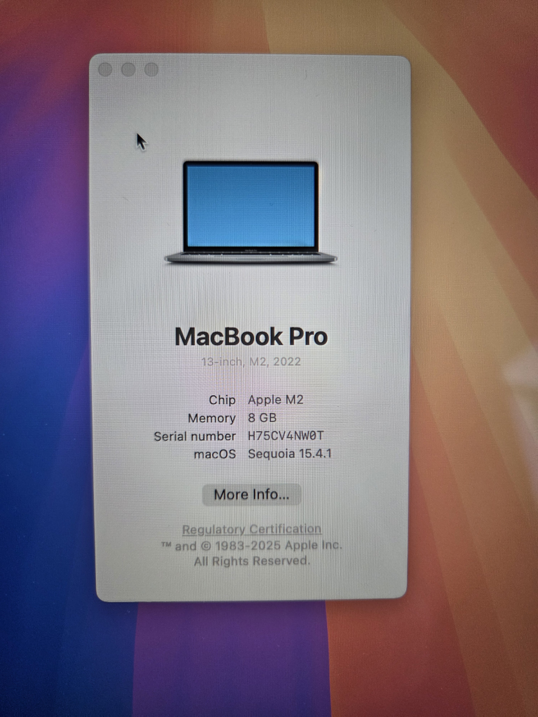 MacBook Pro 13" M2 (2022) – 8GB RAM – Excellent Condition - photo 3