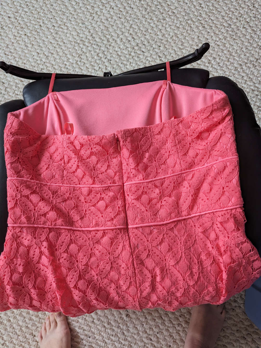 Le Chateau Coral Lace Dress Size Large 🏒 - photo 2