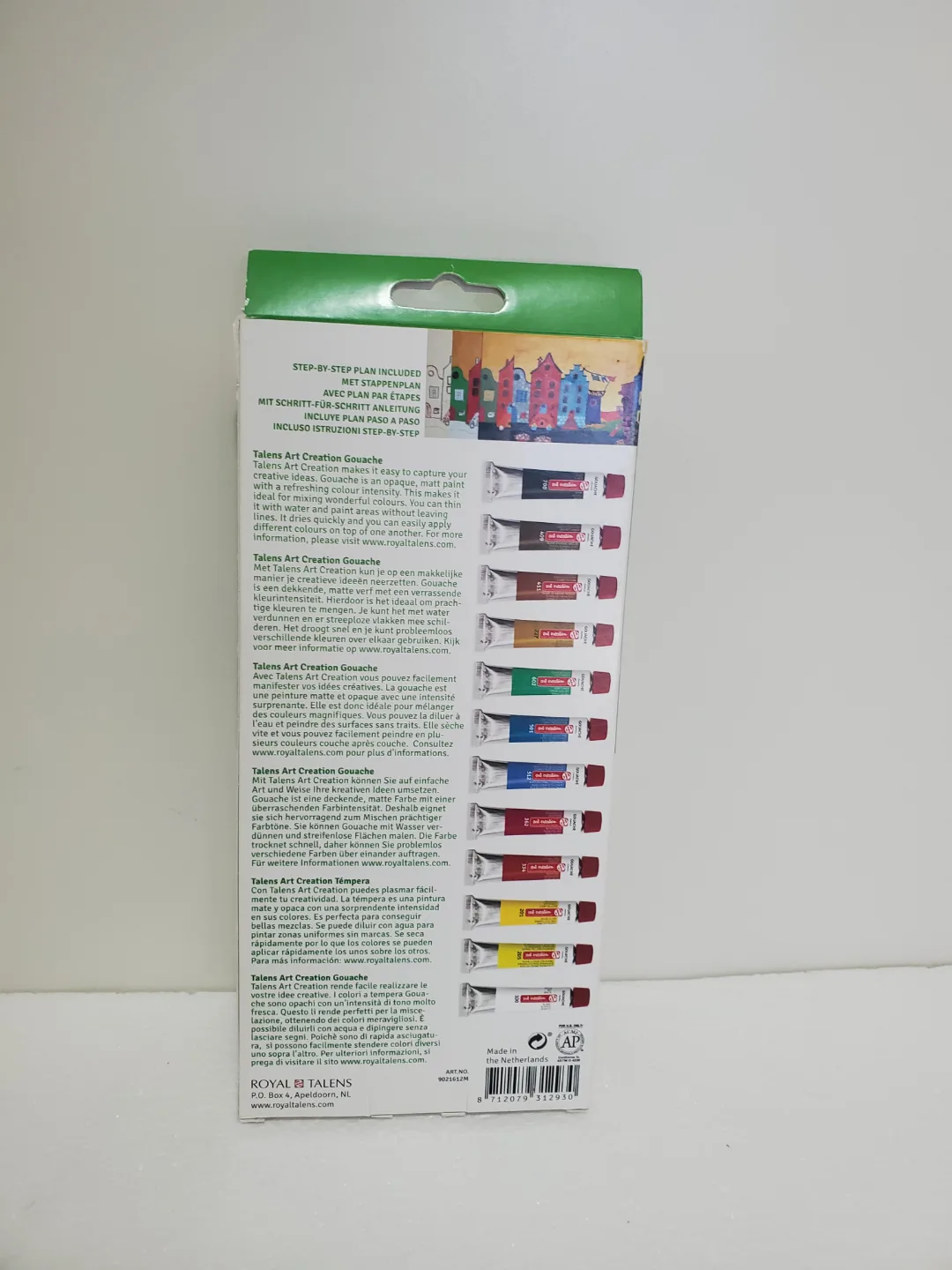 Talens Art Creation Gouache Paint Set - 12 x 12ml Tubes image indicator(2)