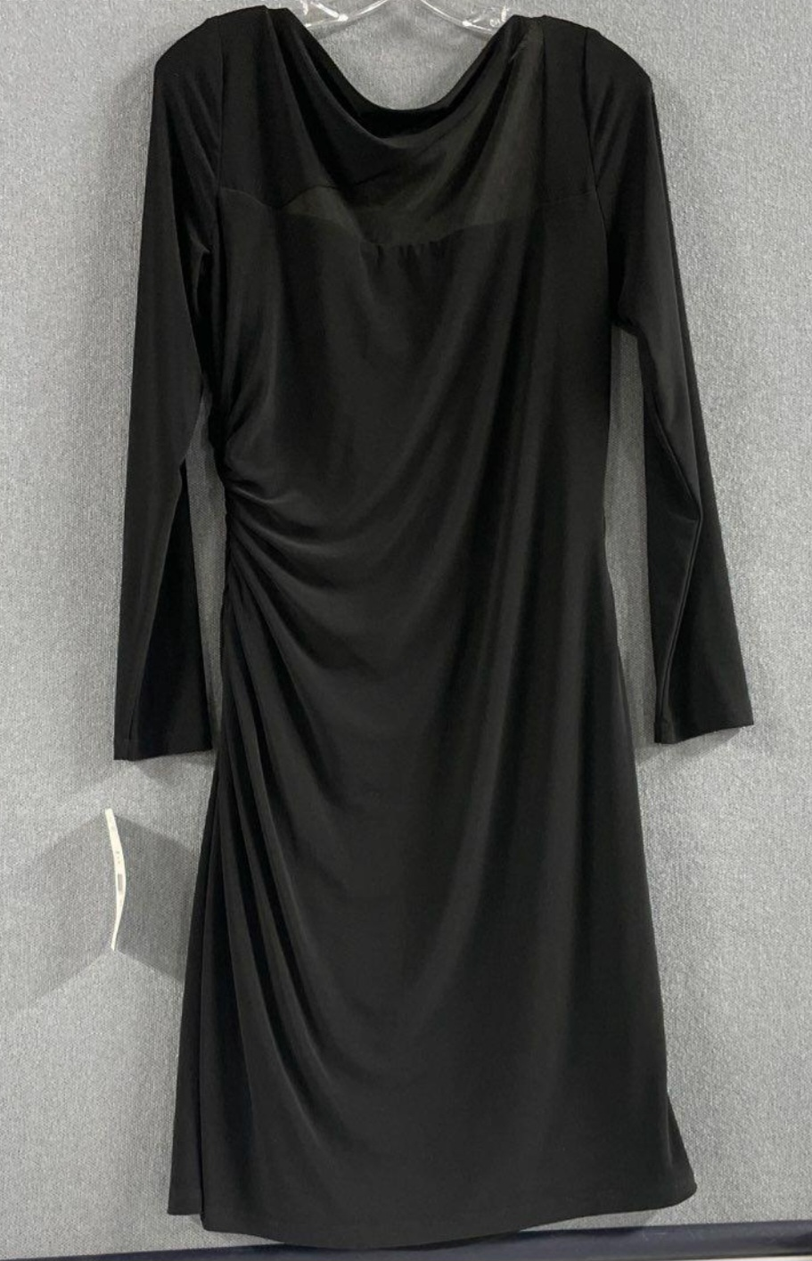 Ralph Lauren Black Draped Dress, Size 12 - photo 3