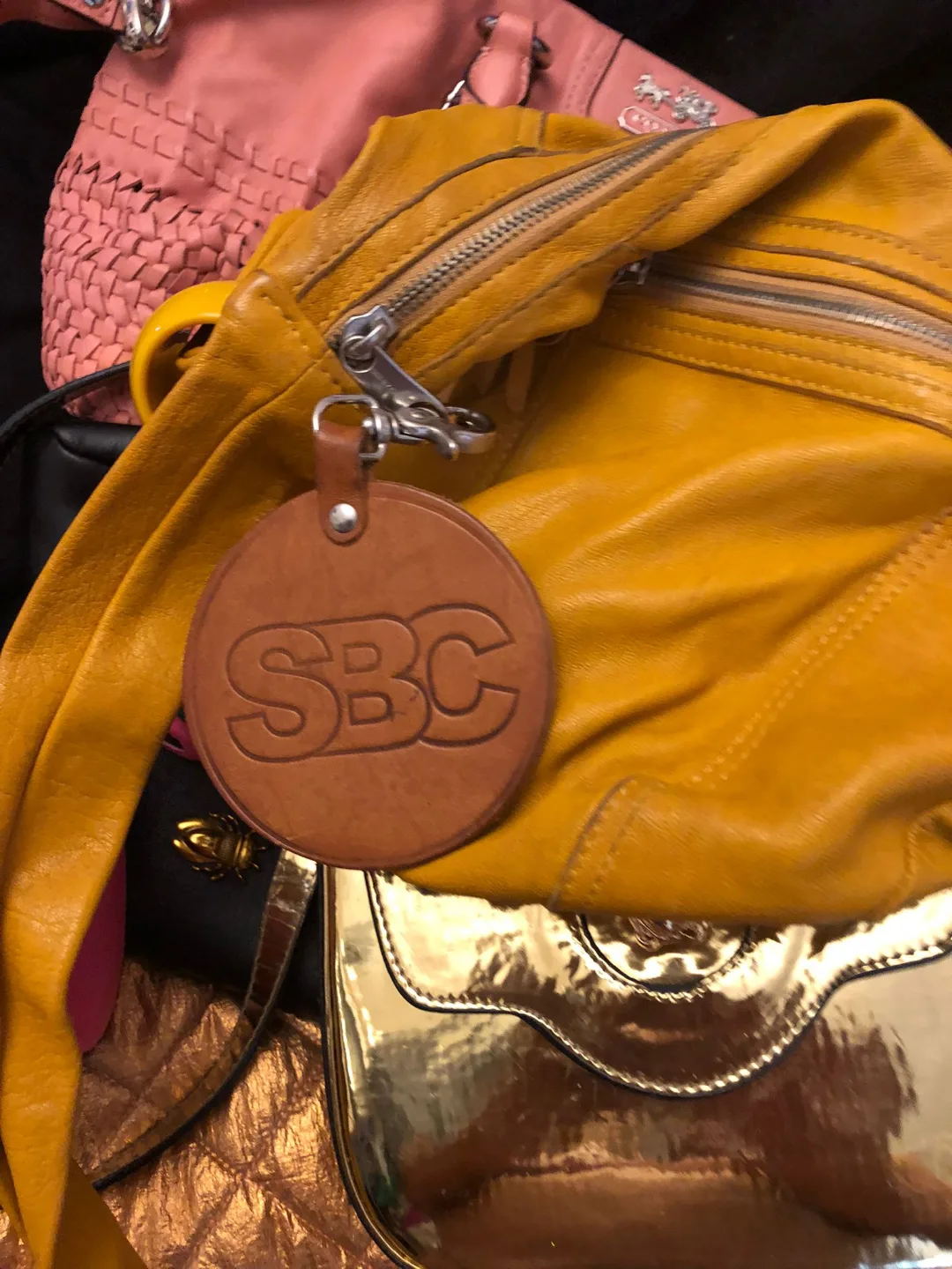 See by Chloé Yellow Leather Shoulder Bag image indicator(4)