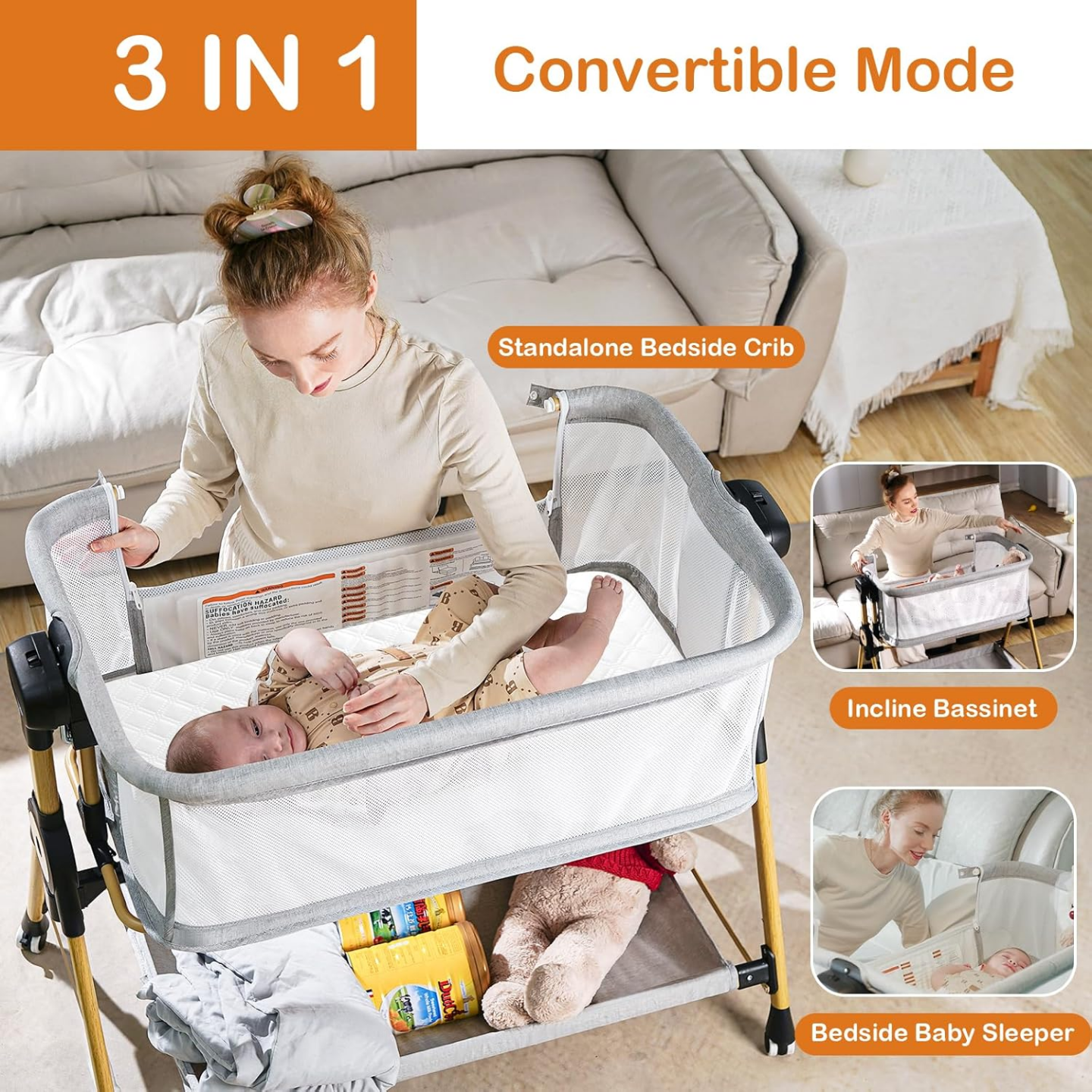 3-in-1 Baby Bassinet - photo 3