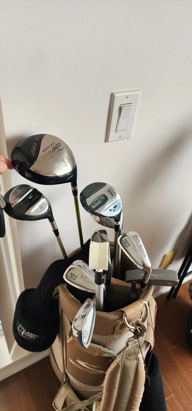 Women Used right hand Golf Club Set with Bag image indicator(3)