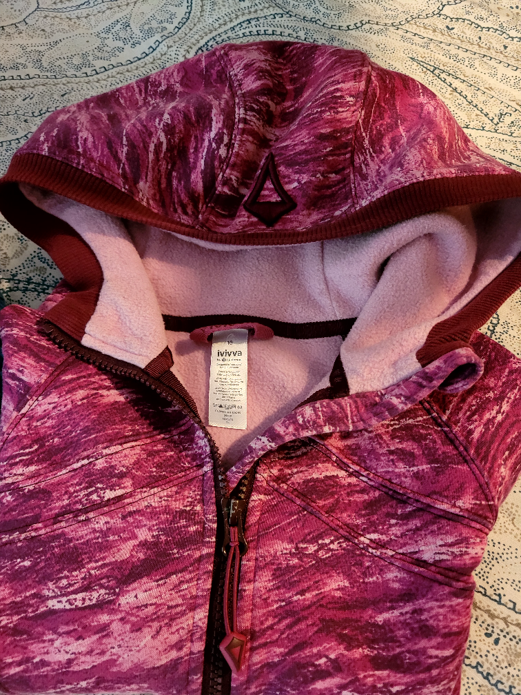 ivviva Girls' Size 10 Purple Hoodie Jacket
