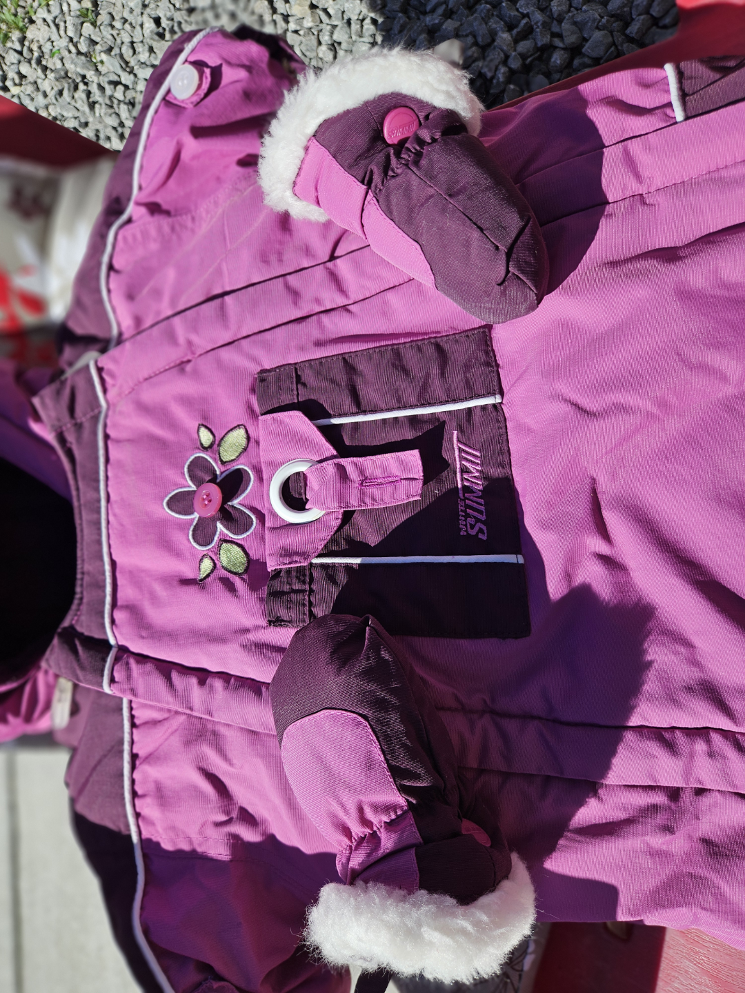 White Summit Baby Snowsuit Size 0-3 Months - photo 2