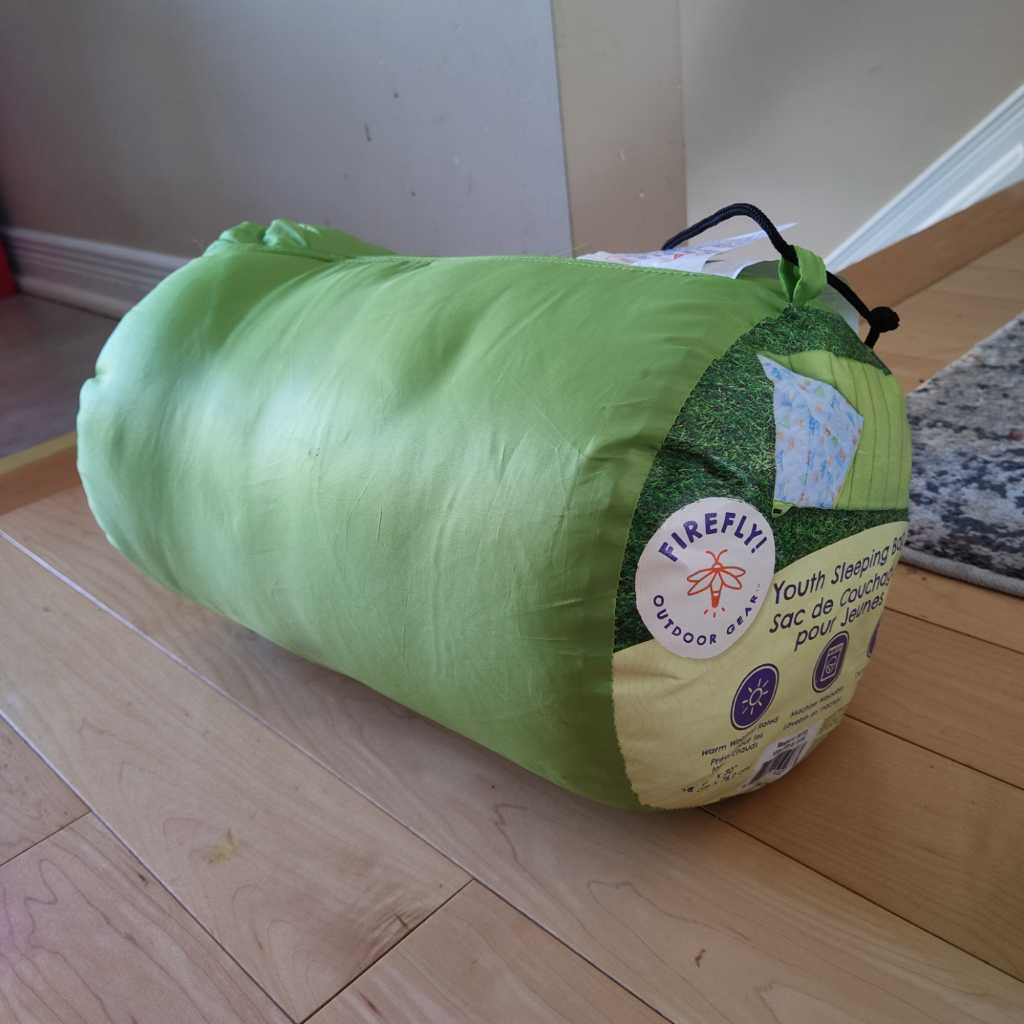 Firefly Youth Sleeping Bag - Lime Green - photo 2