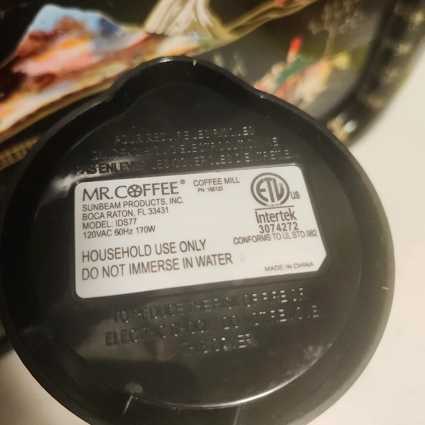 Mr. Coffee Grinder image indicator(3)