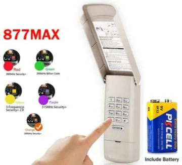 877MAX Wireless Garage Door Keypad - Weatherproof, Backlit thumbnail
