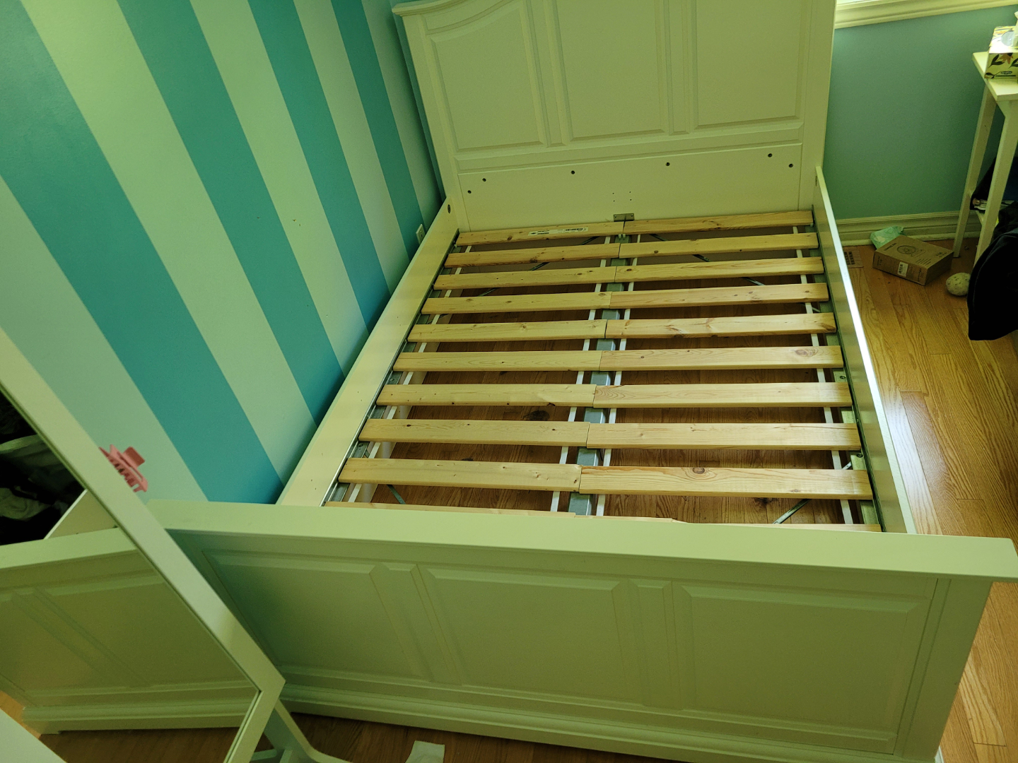 Full Size Bed Frame - White - photo 2
