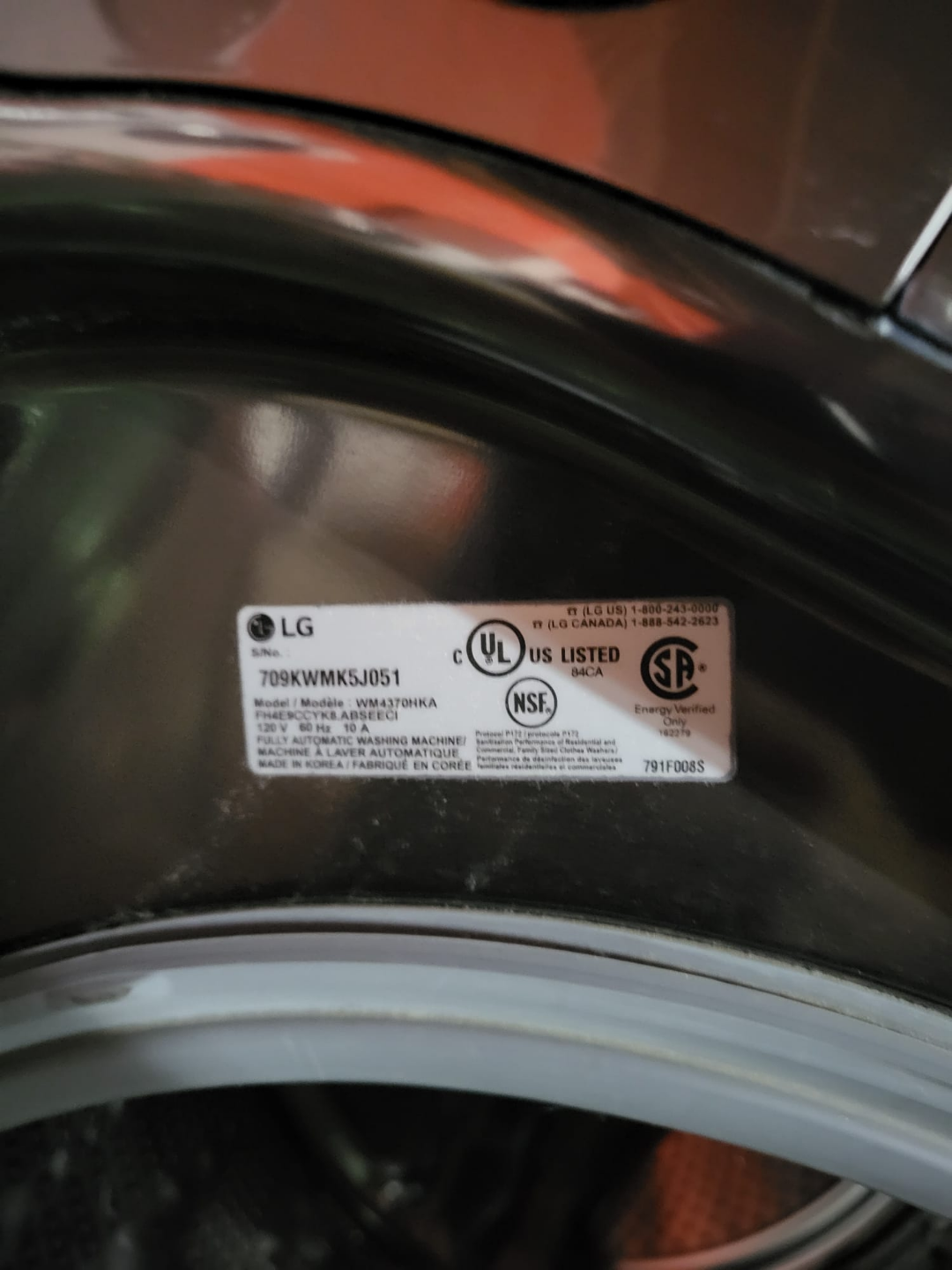 LG 709KWK5J051 10 Year Direct Drive Washer - photo 3