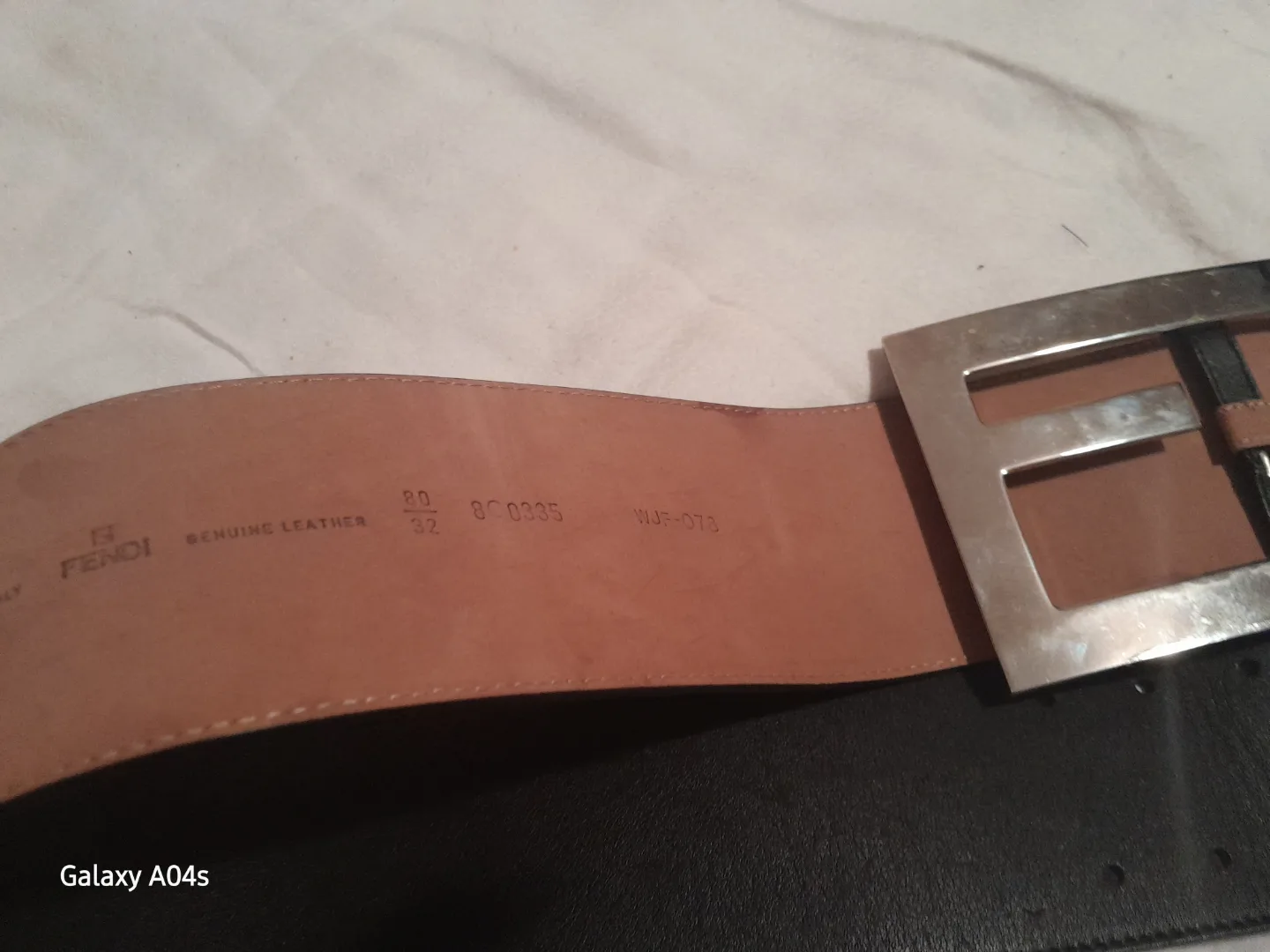 Fendi Genuine Leather Wide Belt Size 32 image indicator(2)