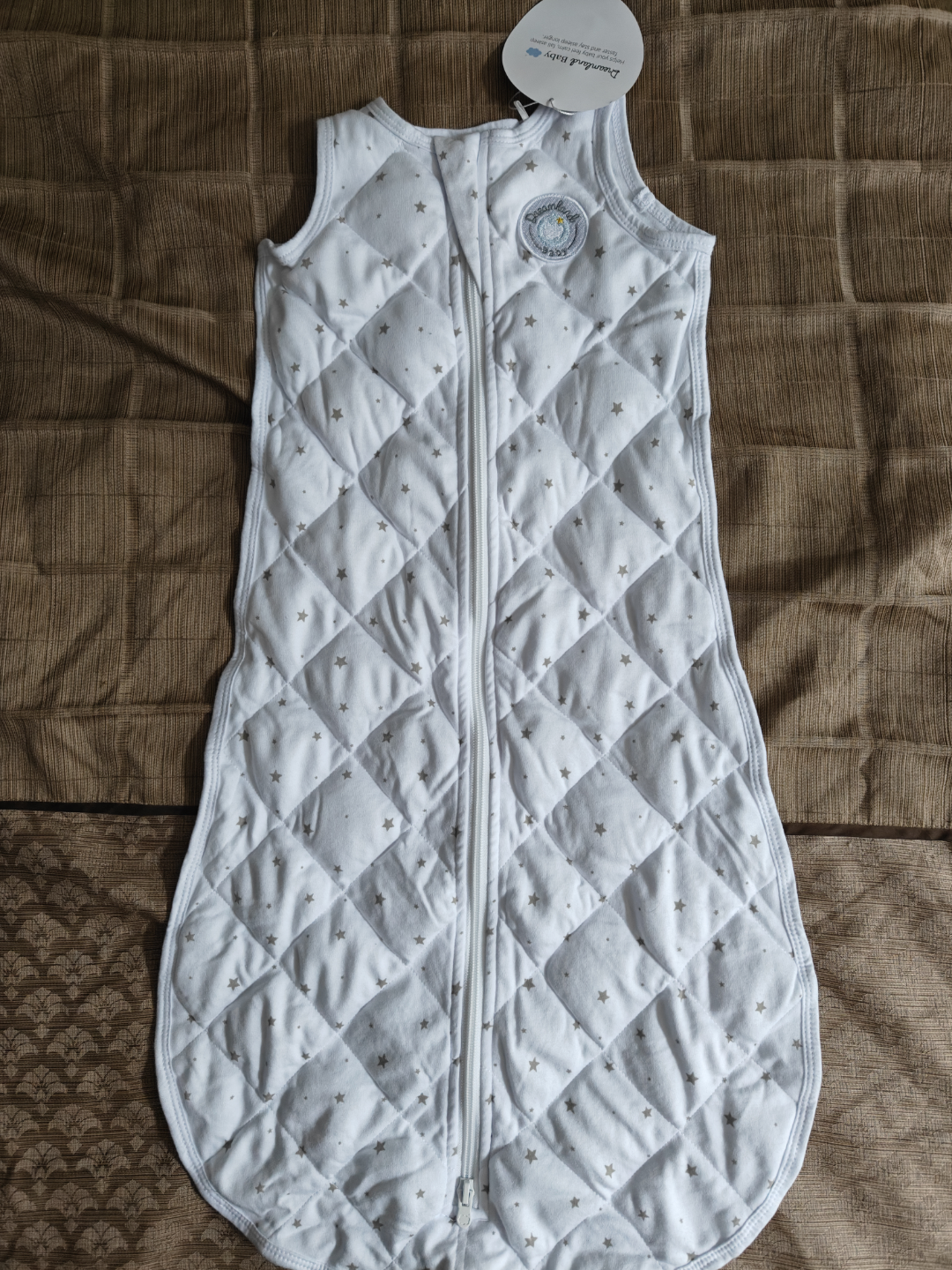Dreamland Baby Weighted Sleep Sack - Grey Star - 6-12 Months - photo 2