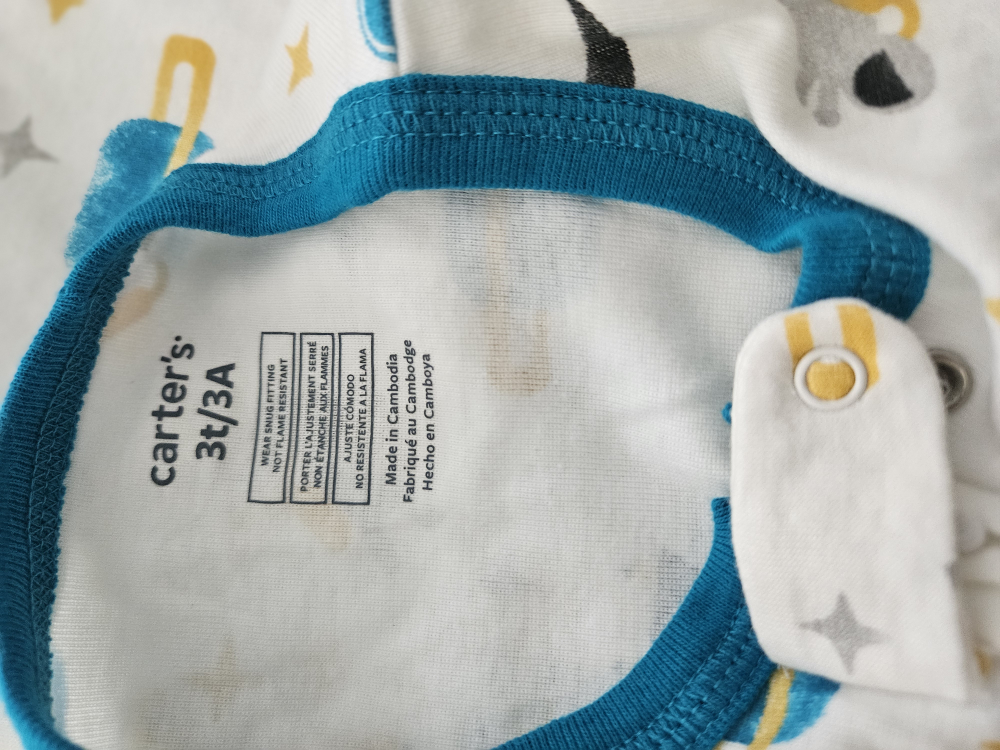 Carter's 3m/3A Baby Sleepsuit, Space Theme - photo 2