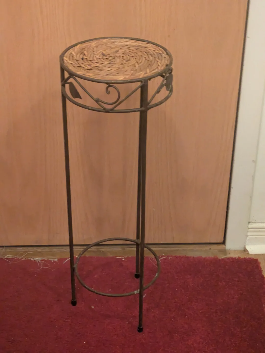 Wicker Top Plant Stand thumbnail