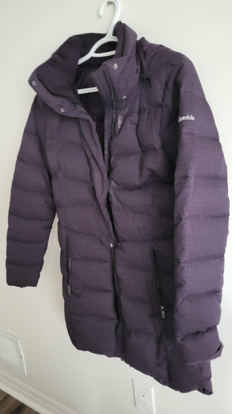 Columbia Women's Dark Purple Long Puffer Jacket - photo 2