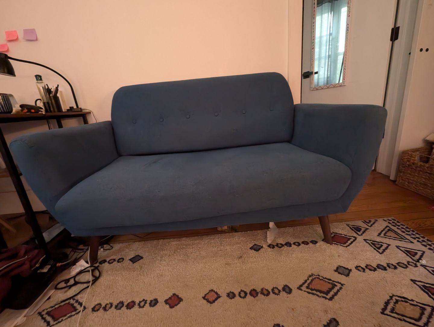 Blue Loveseat