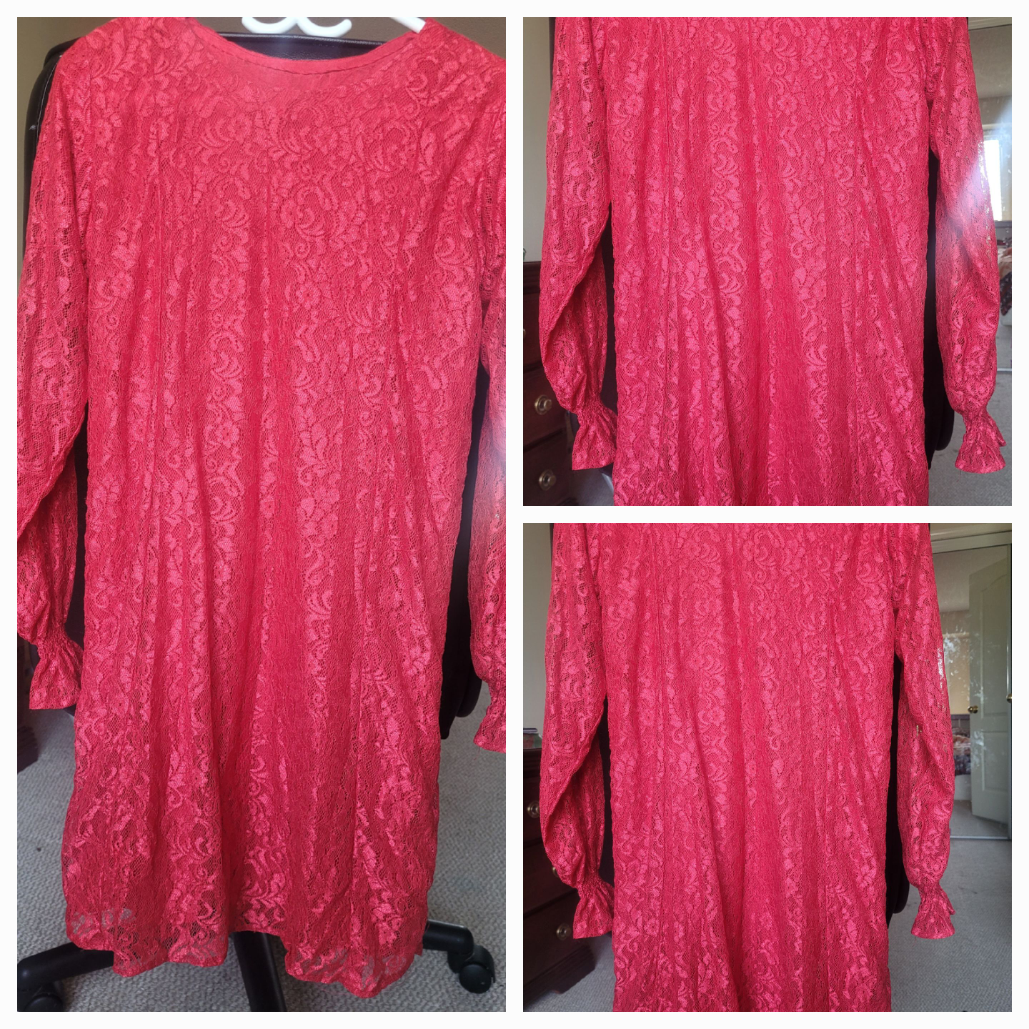 Red Lace Mini Dress
