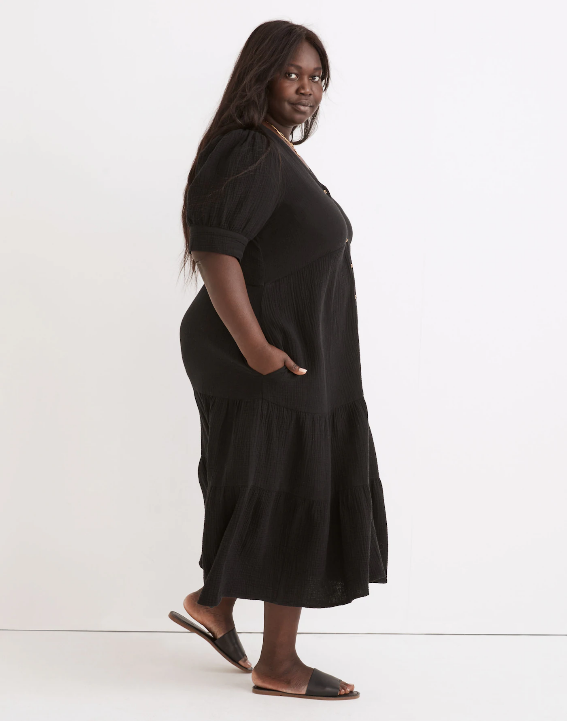 Plus Size Women's Madewell Tiered Dress - photo 4