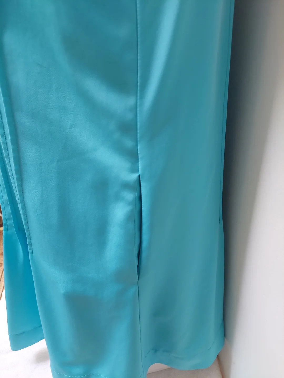 Ralph Lauren Women's Teal Pleated Sleeveless Dress image indicator(5)