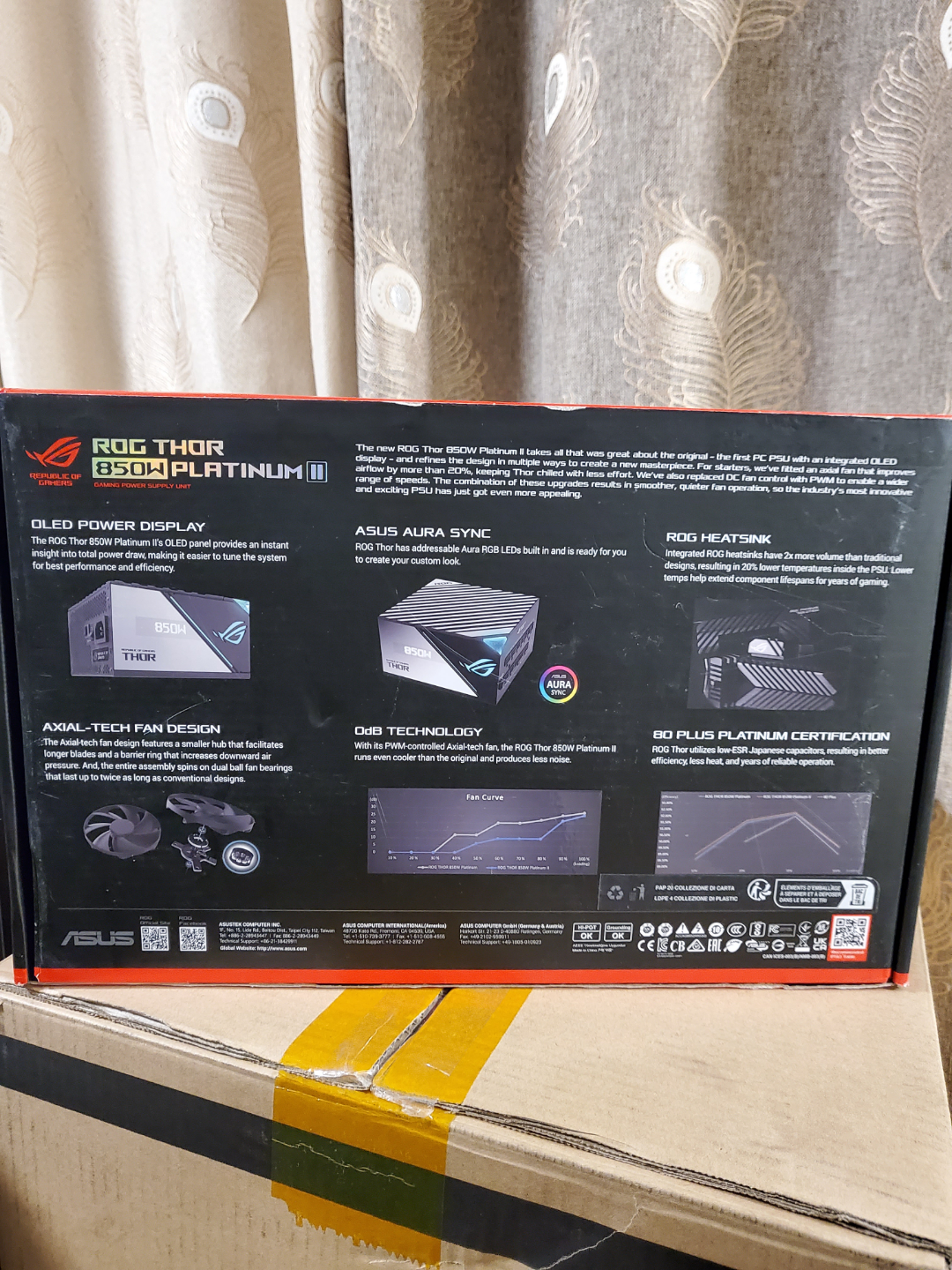 ASUS ROG Thor 850W Platinum III Gaming Power Supply Unit - photo 2