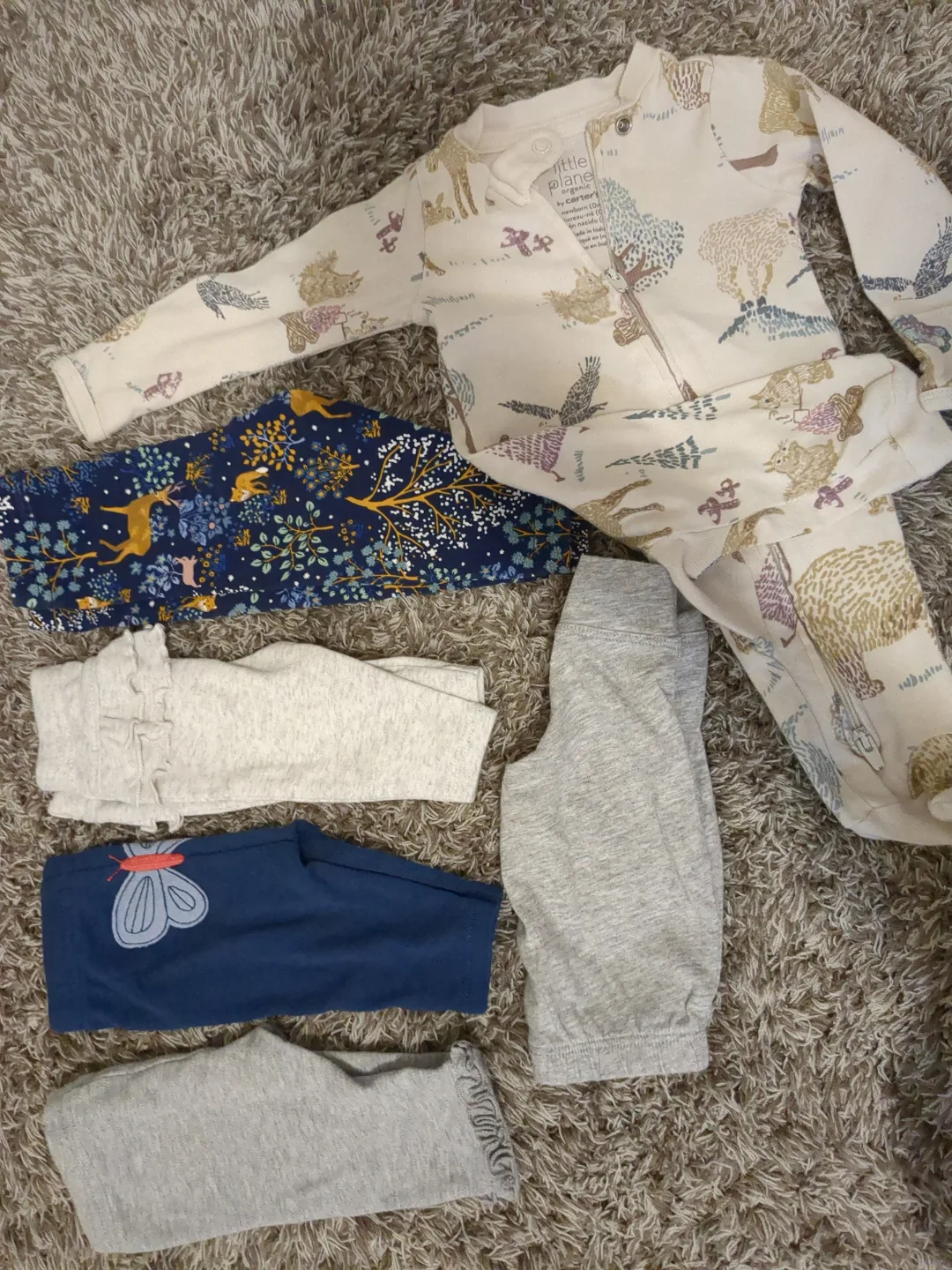 New born Baby Clothes Bundle - Little Planet by Carter's & More thumbnail