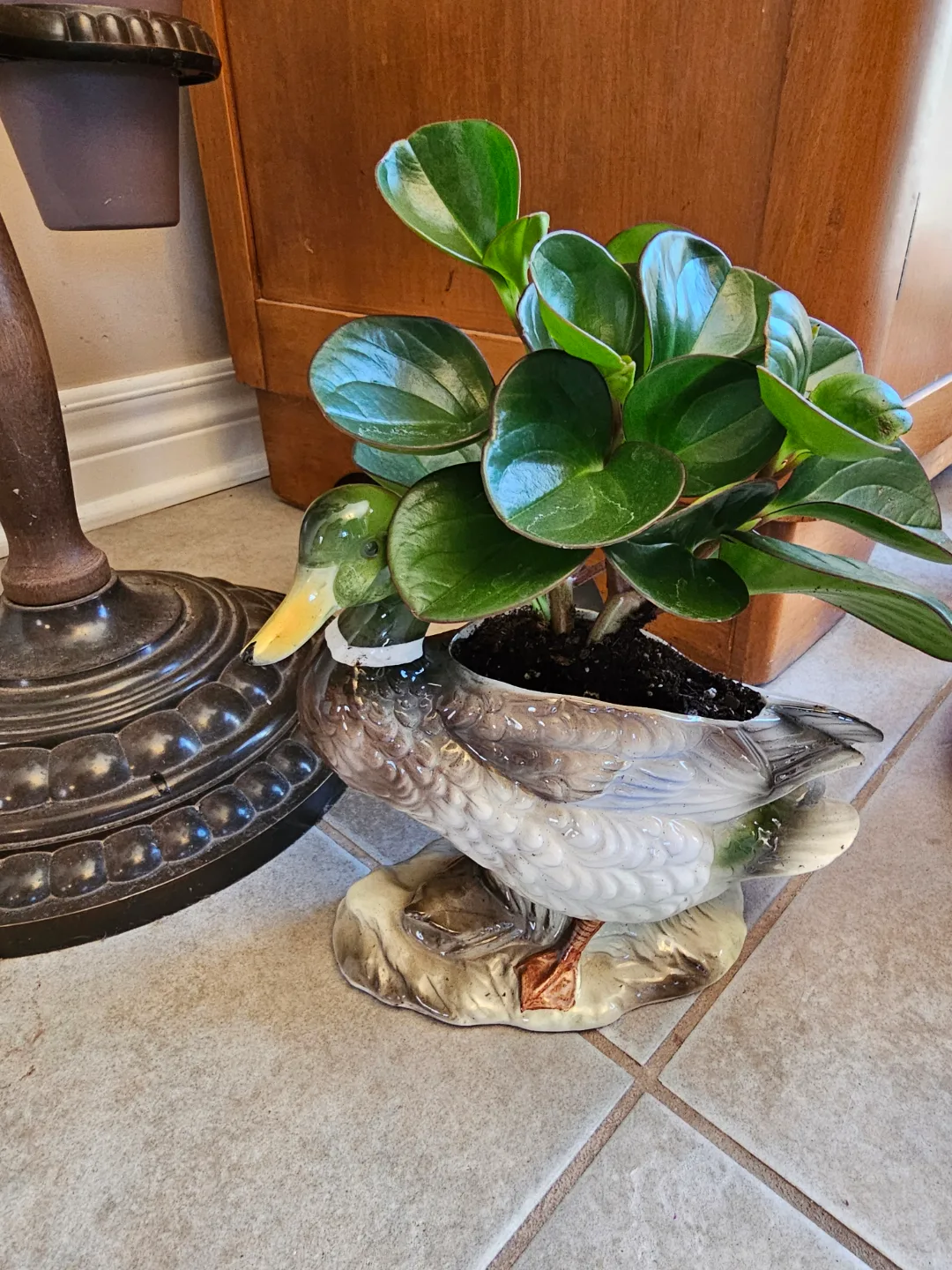 Vintage Relpo Ceramic Duck Planter thumbnail