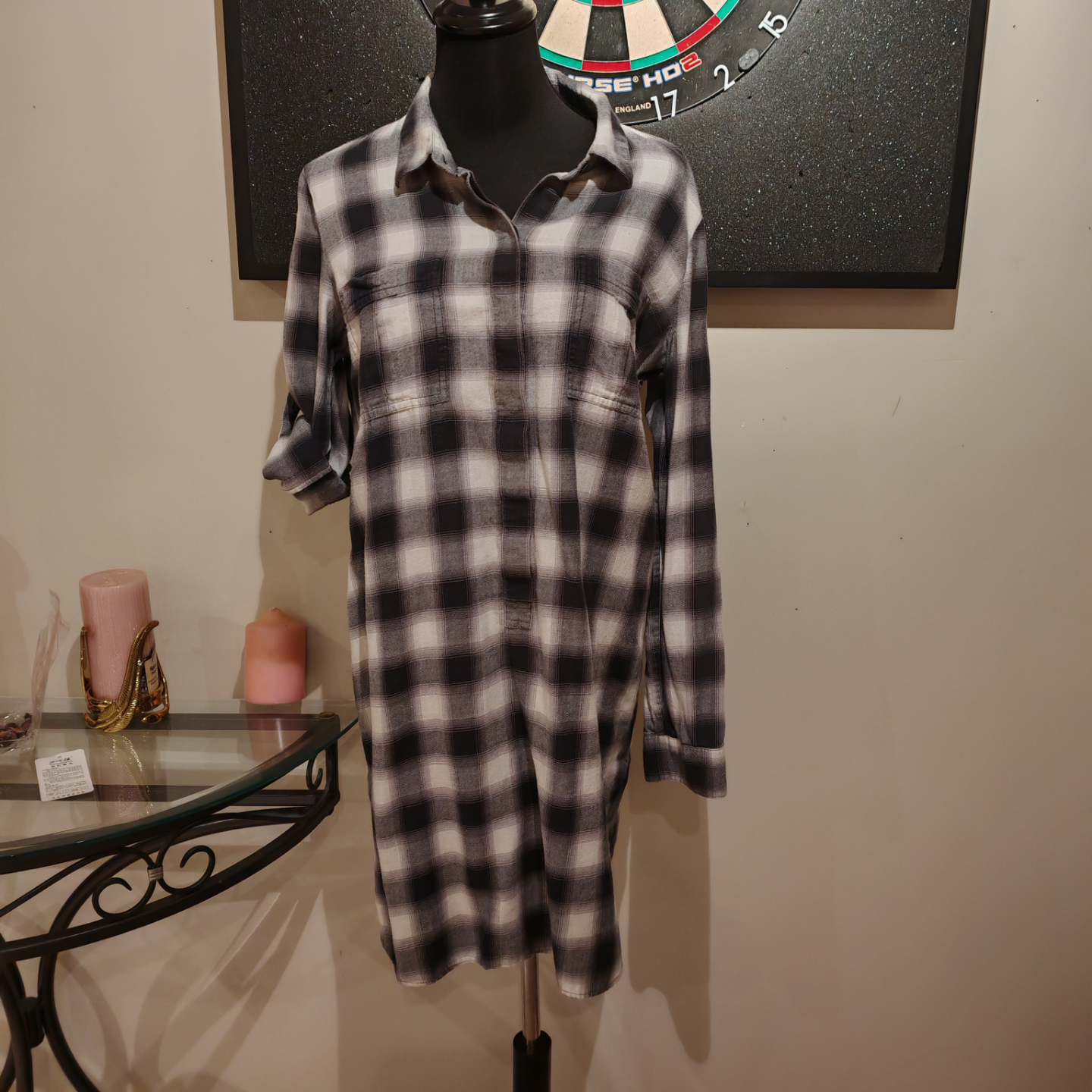 Club Monaco Plaid Shirt Dress - photo 5