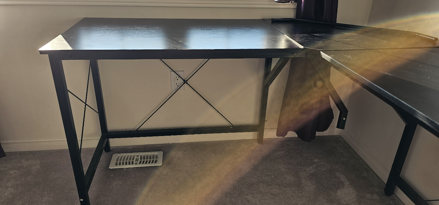 Corner Computer Desk - Black - photo 2