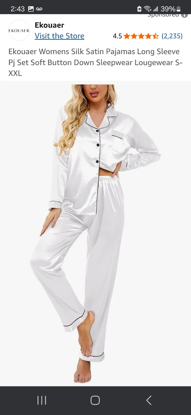 Silk Satin Pajama Set