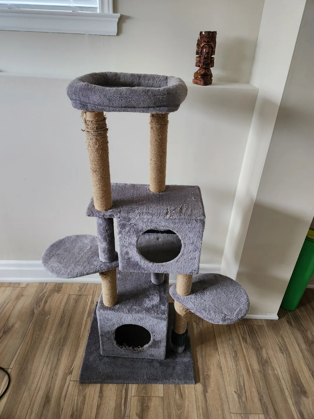 Grey Cat Tree, Multi-Level Condo thumbnail