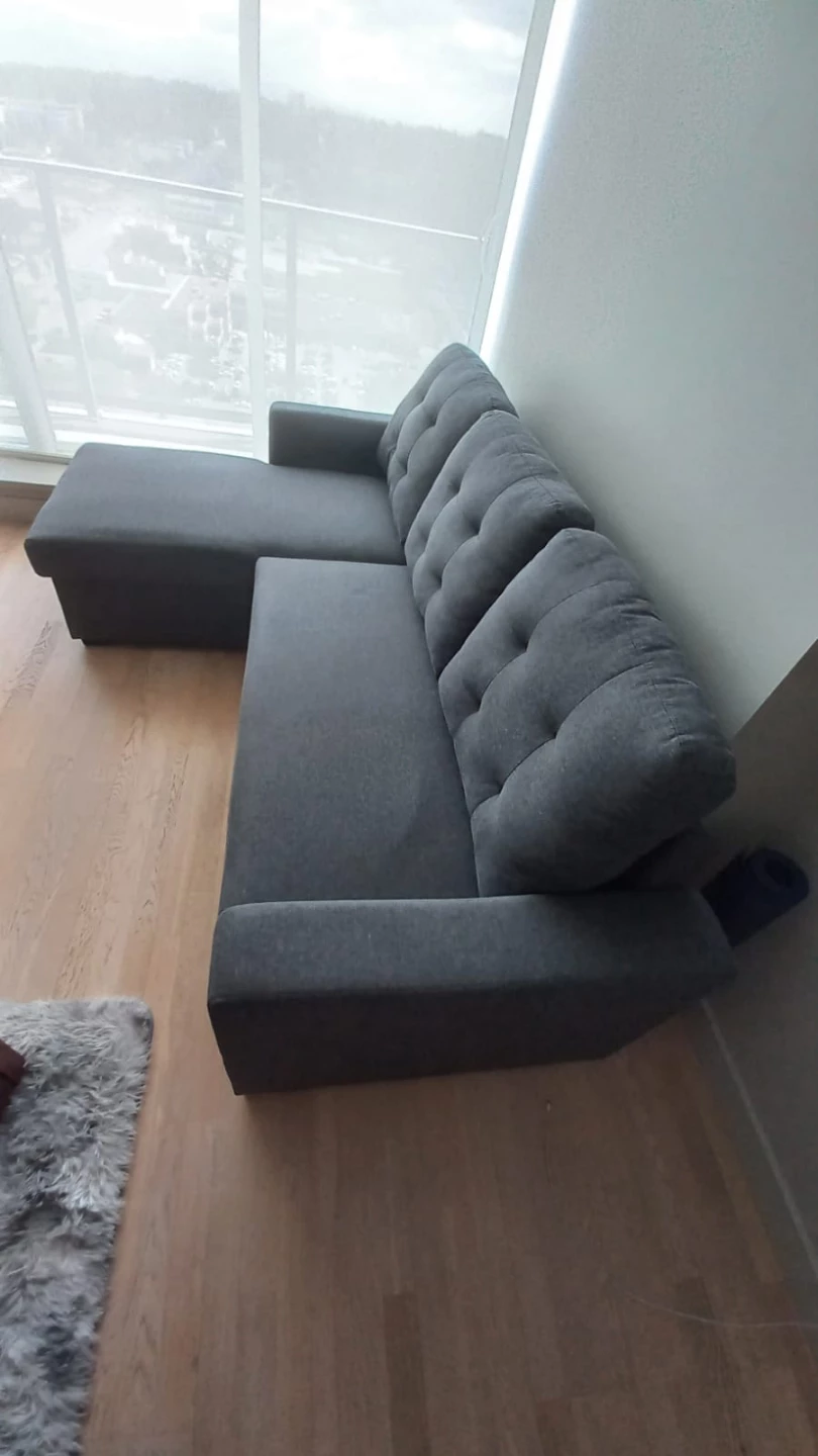 Sectional sofa bed in Dark Grey - photo 4