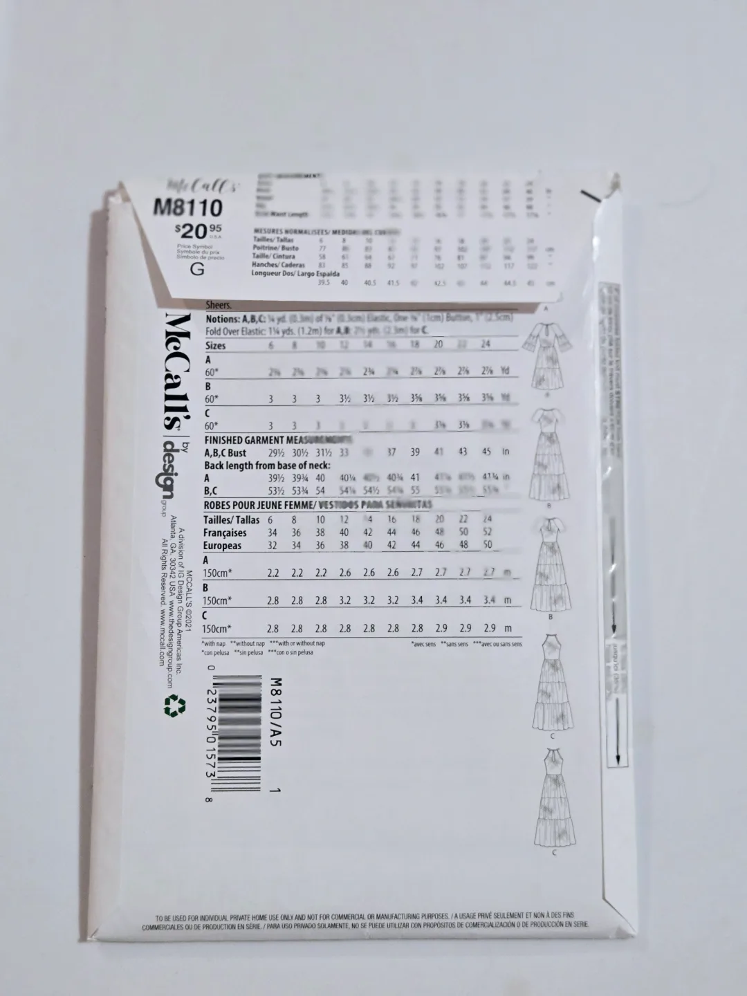 3 NEW Unopened Sewing Dress Patterns By McCalls 💞 image indicator(6)